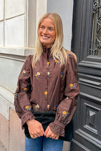 Floral Shirt Choco