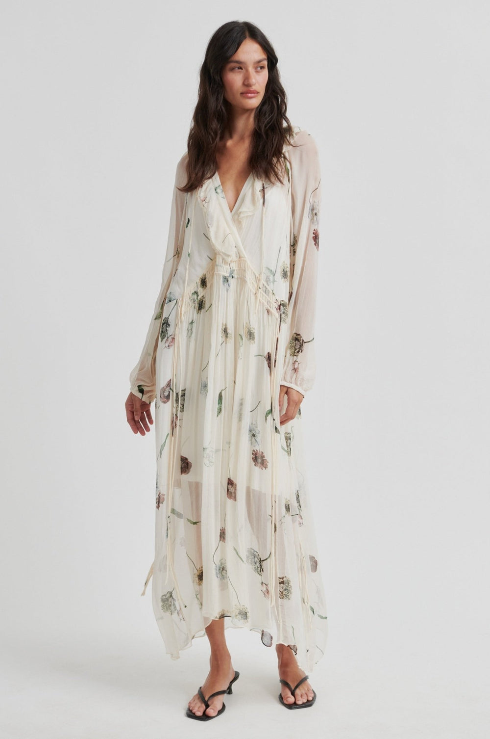 Florala Maxi Dress Summer Sand | Kjoler | Smuk