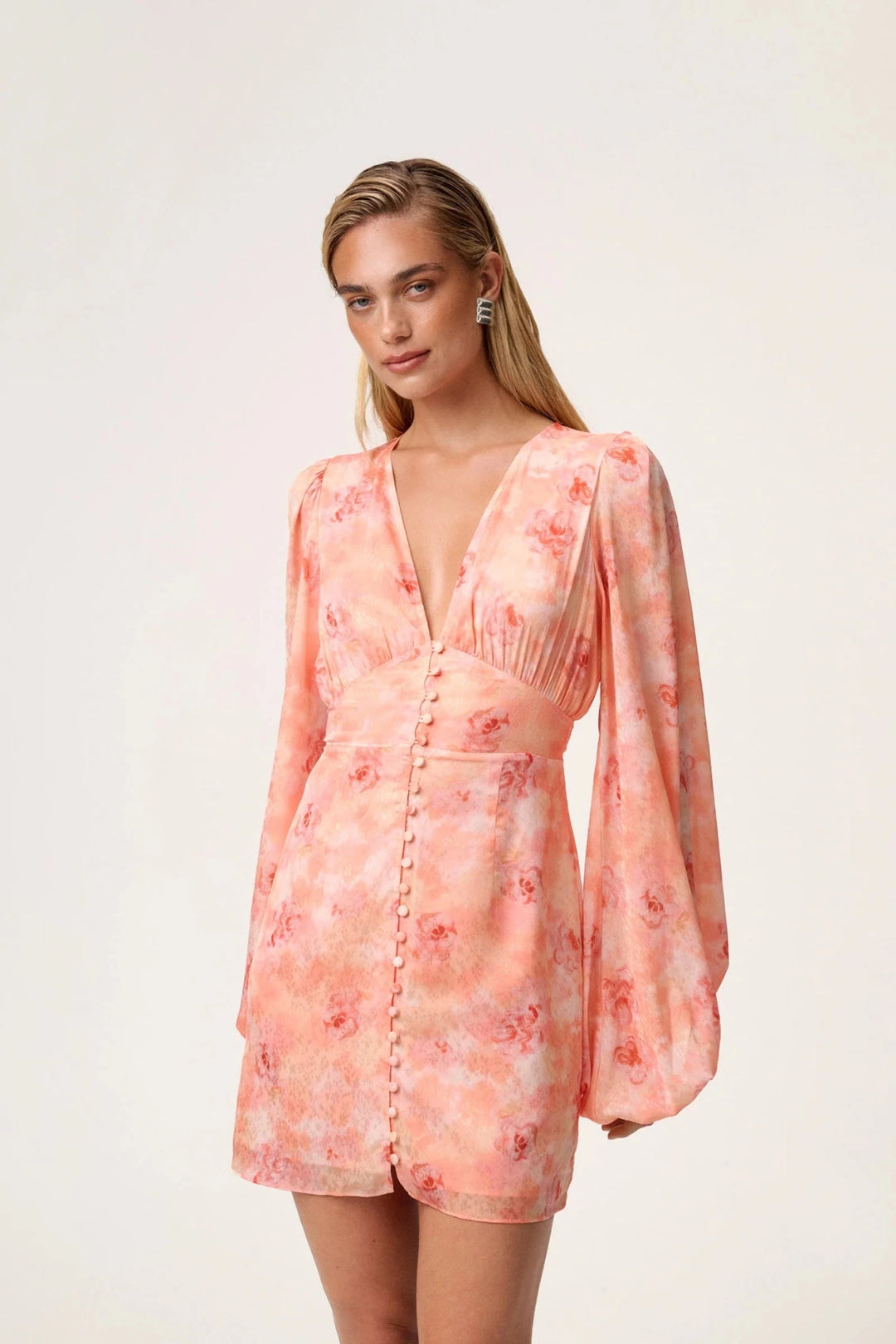Florence Dress Peach | Kjoler | Smuk