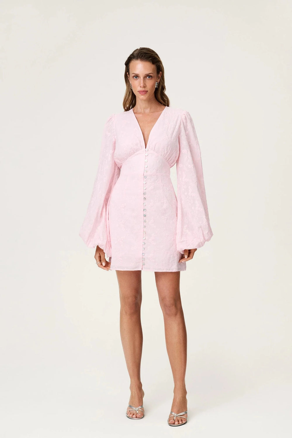 Florence Dress Pink Embroidery | Kjoler | Smuk