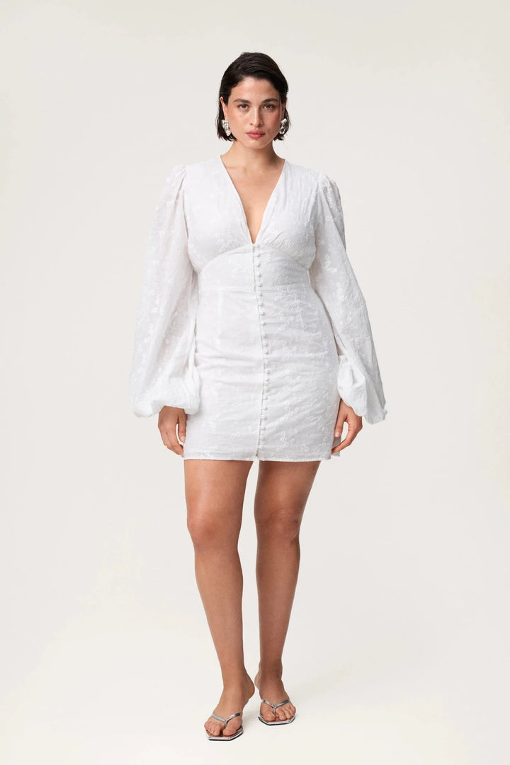 Florence Dress White Embroidery | Kjoler | Smuk