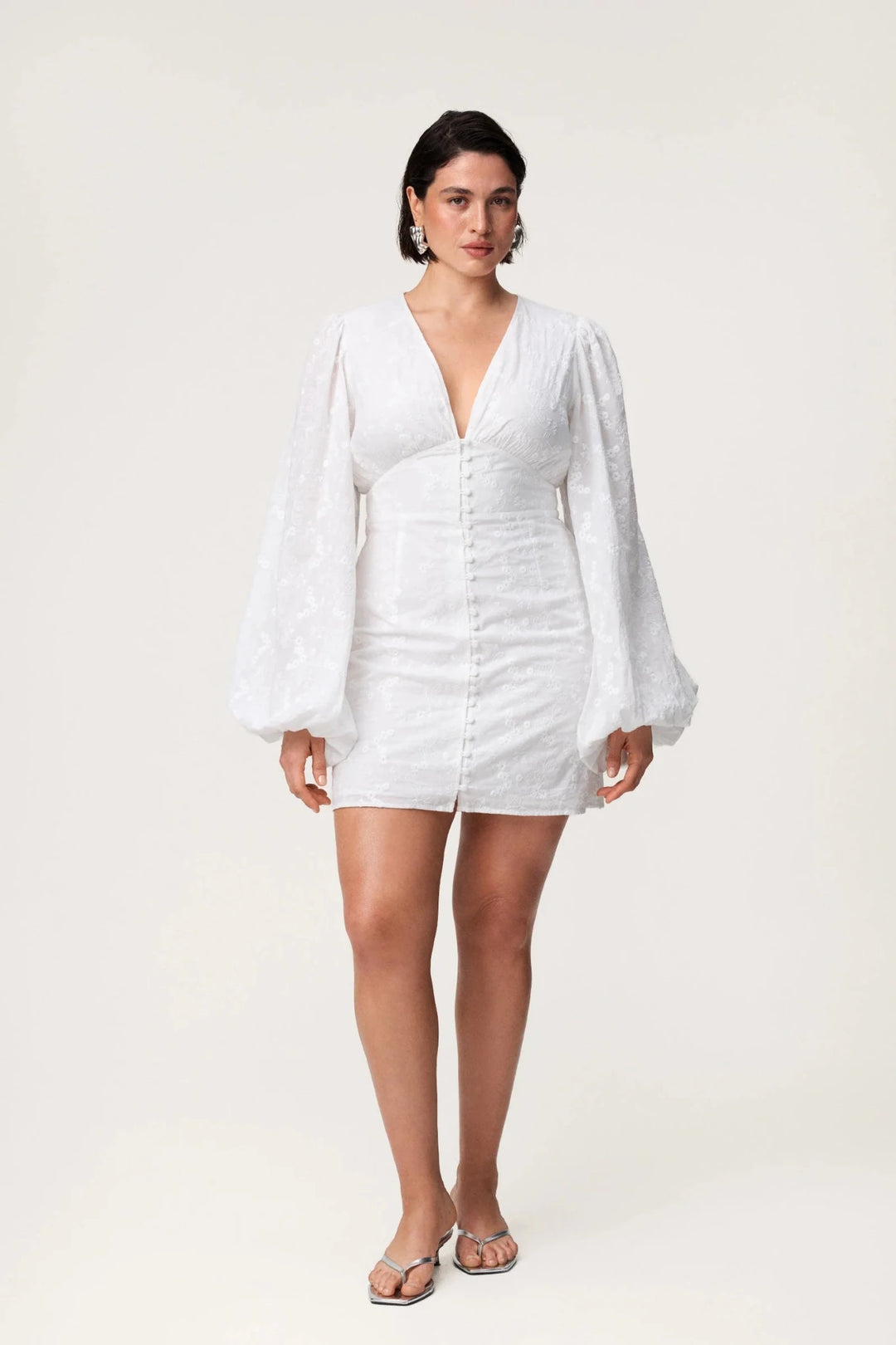 Florence Dress White Embroidery | Kjoler | Smuk