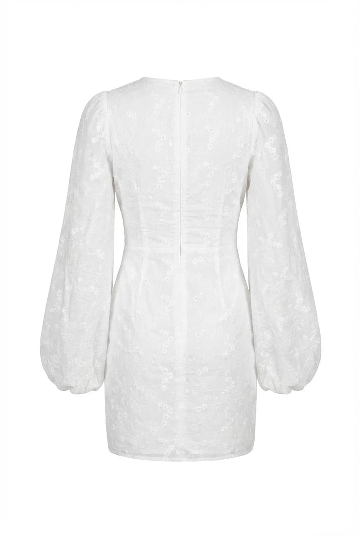 Florence Dress White Embroidery | Kjoler | Smuk