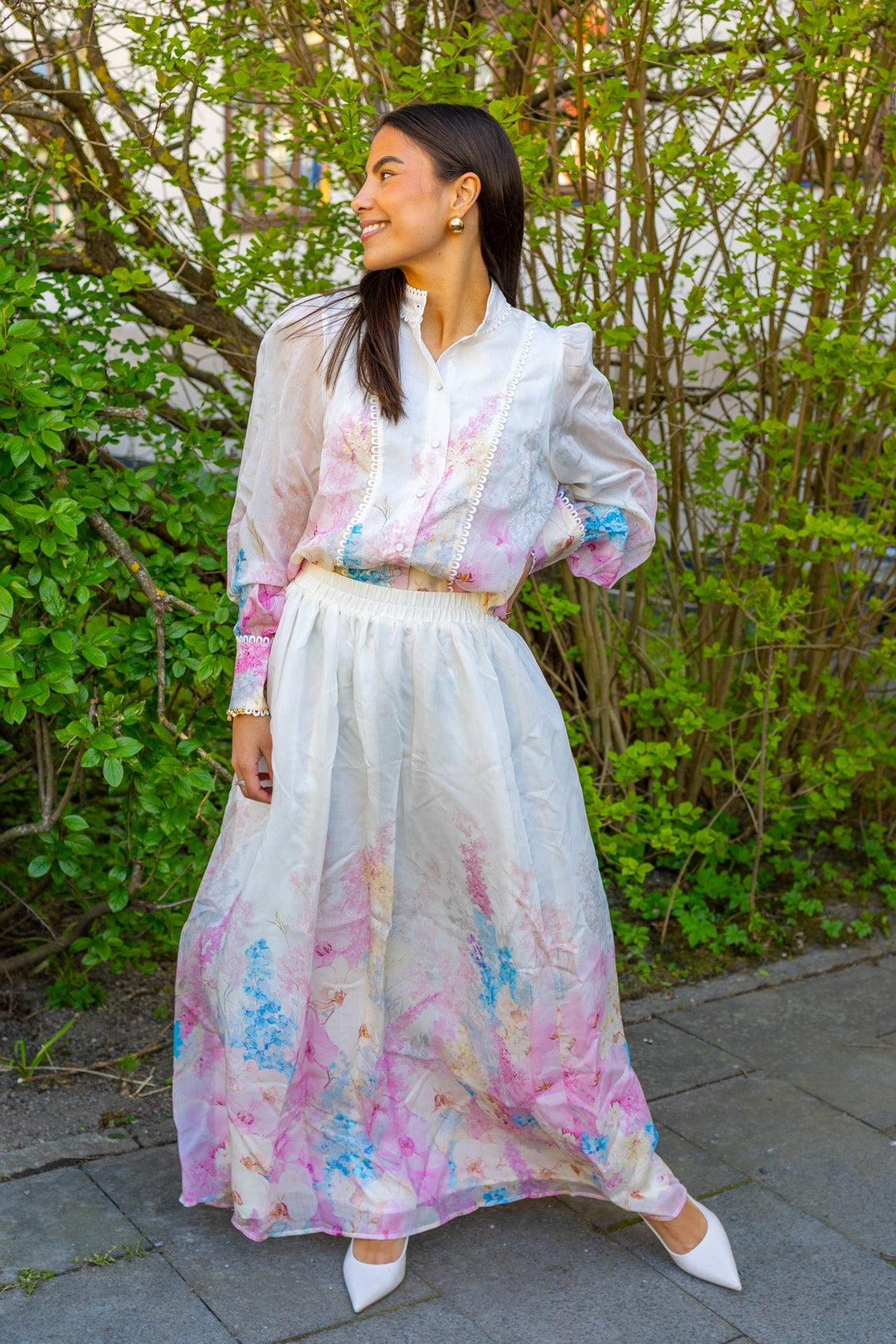 Florence Hw Ankle Skirt Pristine Florence Aop | Skjørt | Smuk