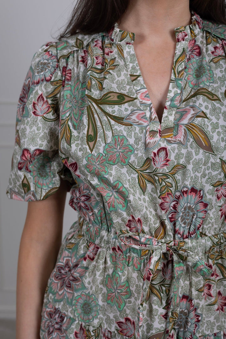 Florence Pia Dress Green | Kjoler | Smuk - Dameklær på nett