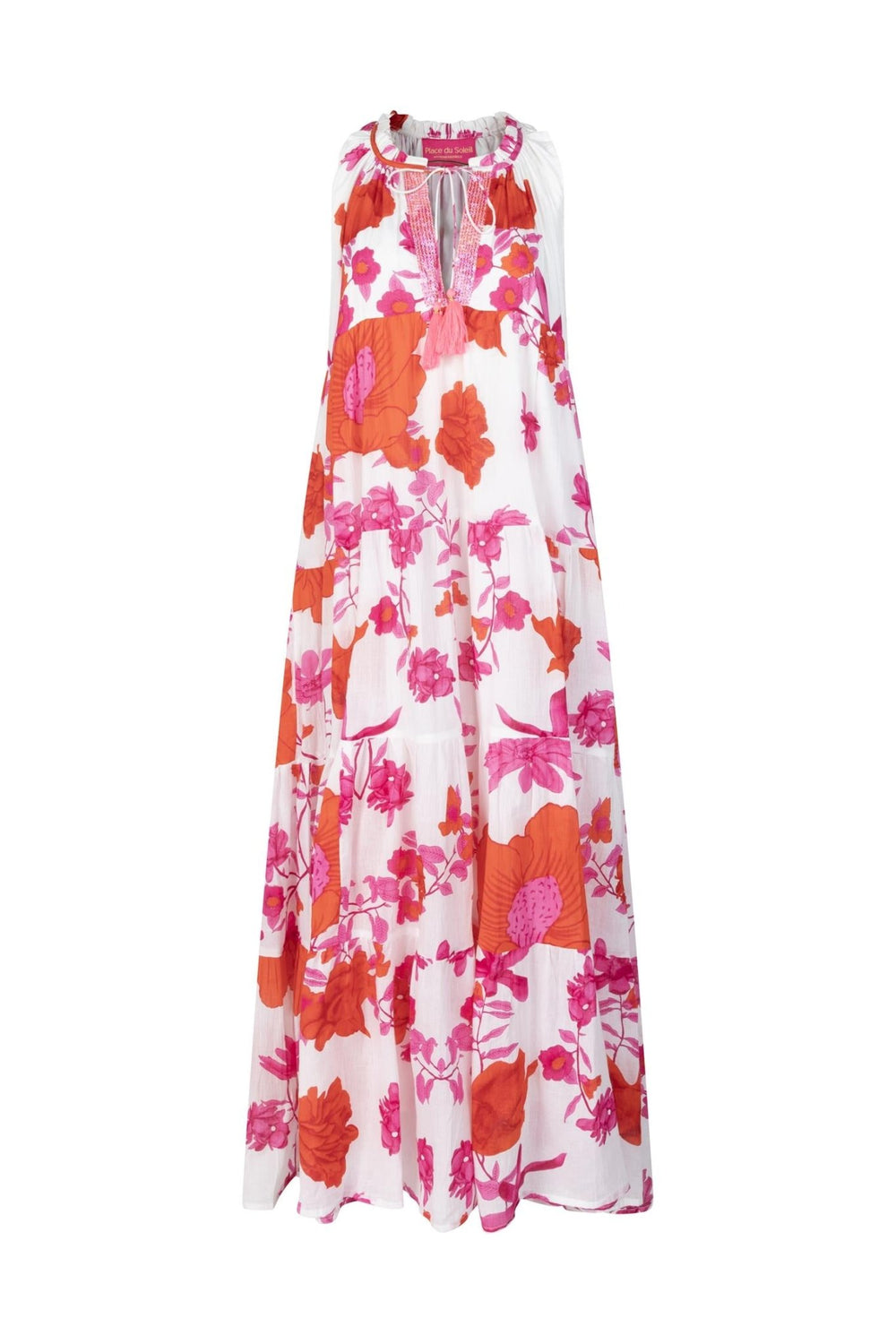 Flower Dress White Pink | Kjoler | Smuk - Dameklær på nett