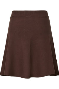 Fonny Hw Knit Skirt Chocolate Brown