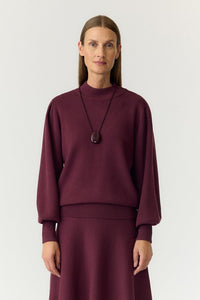 Fonny Ls Knit Pullover Fig