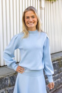 Fonny Ls Knit Pullover Skyway