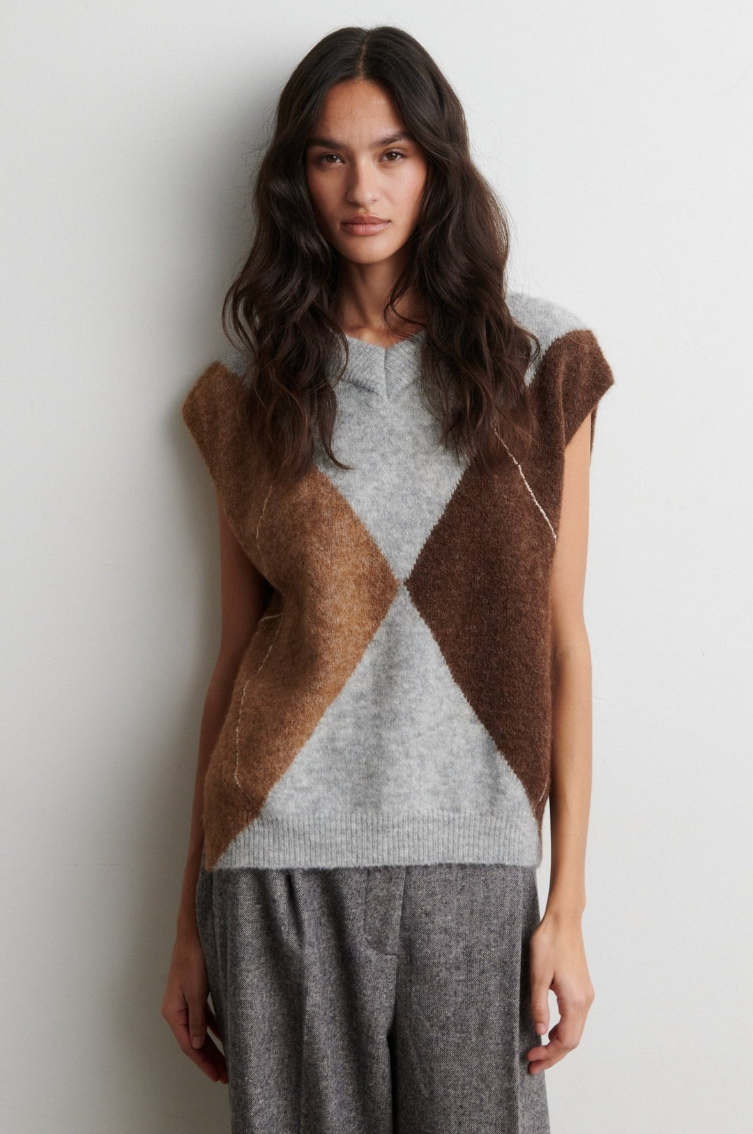 Forca Knit Vest Light Grey Melange | Genser | Smuk