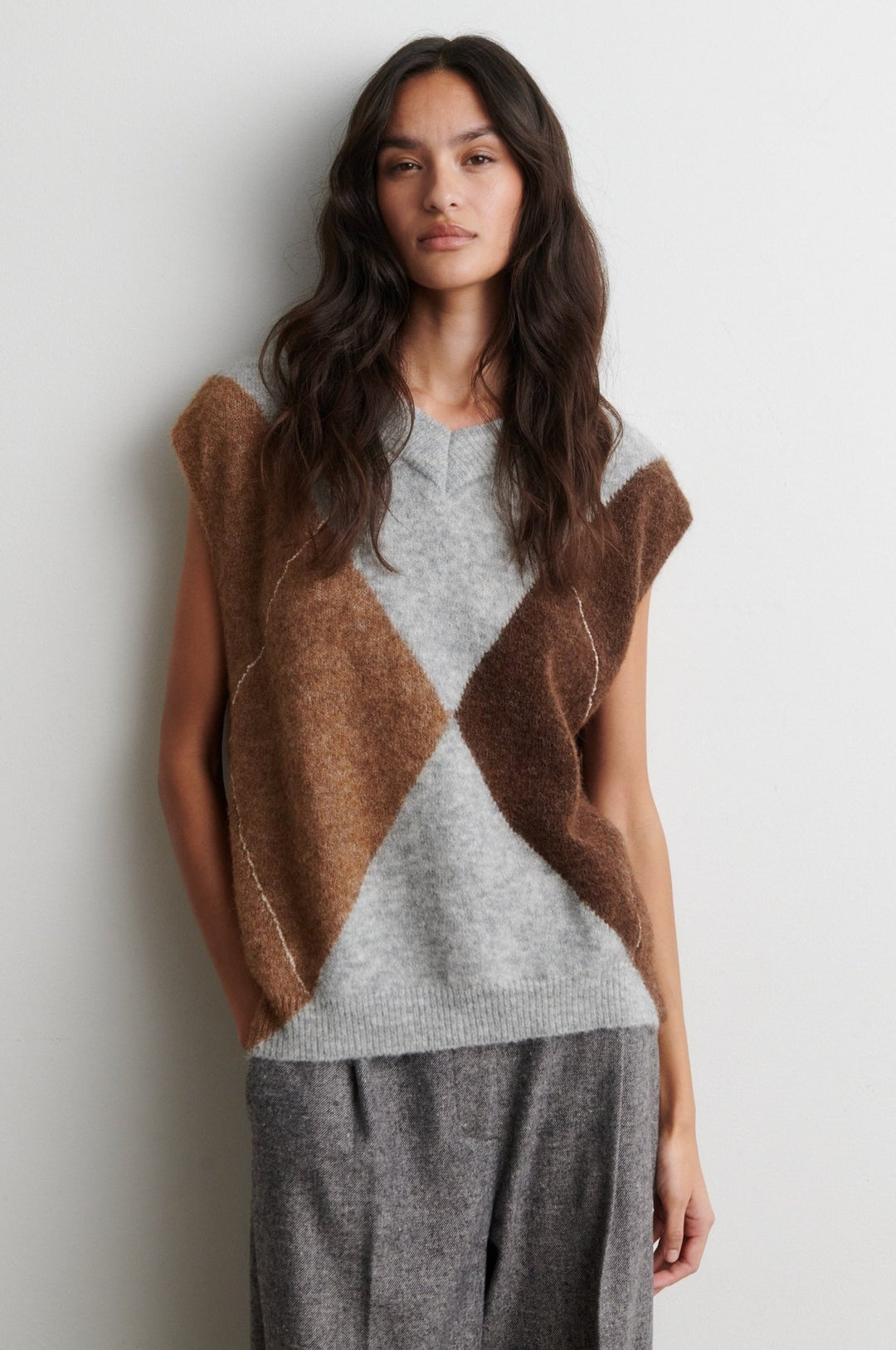 Forca Knit Vest Light Grey Melange | Genser | Smuk