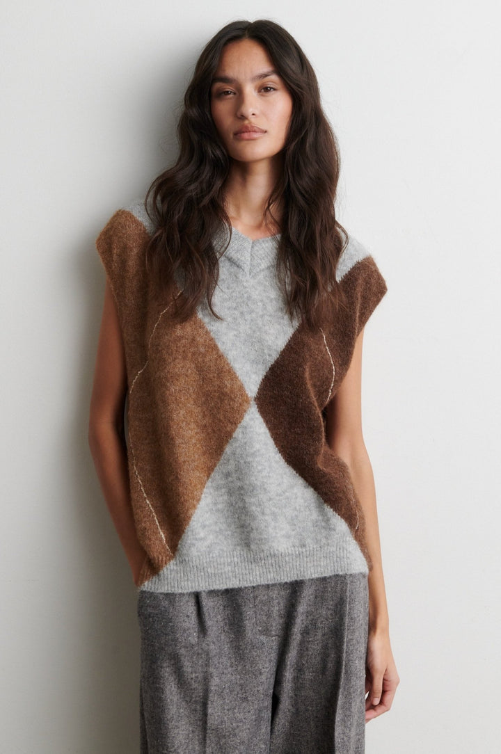 Forca Knit Vest Light Grey Melange | Genser | Smuk