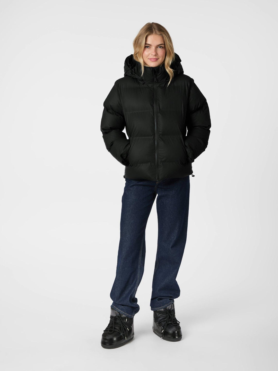 Fox C Puffer Jacket Black | Yttertøy | Smuk - Dameklær på nett
