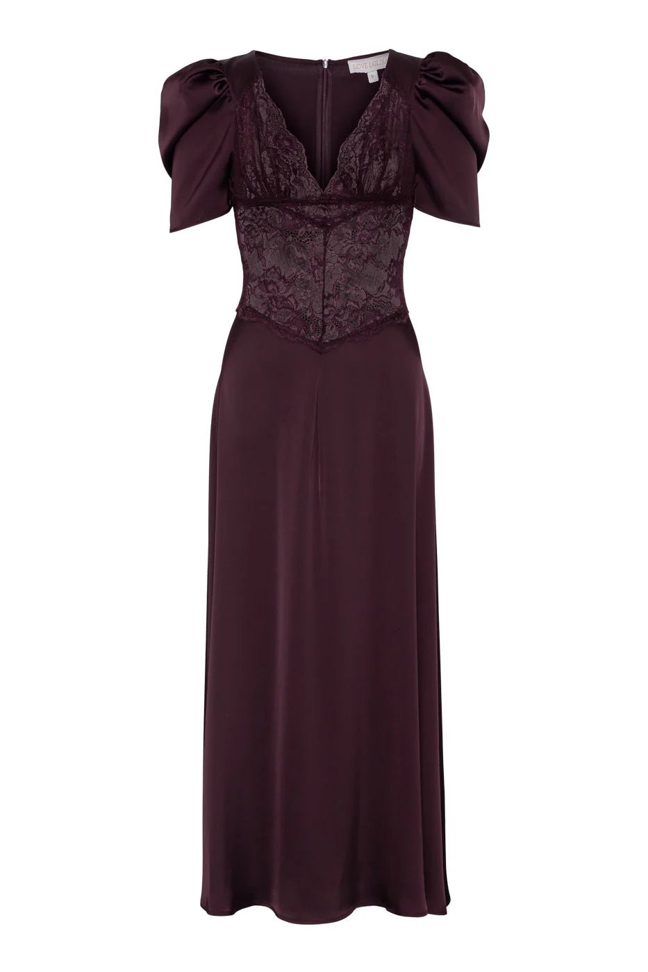 Francis Lace Midi Dress Burgundy | Kjoler | Smuk - Dameklær på nett