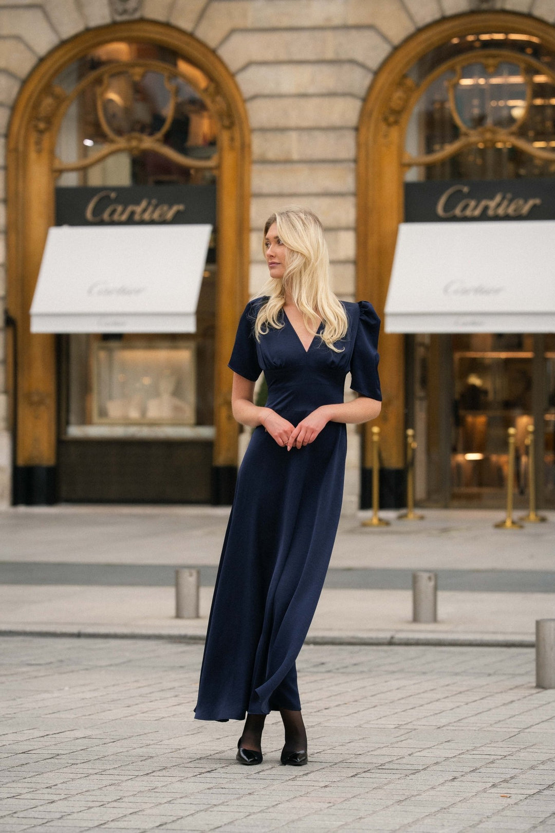 Francis Maxi Dress Blue | Kjoler | Smuk