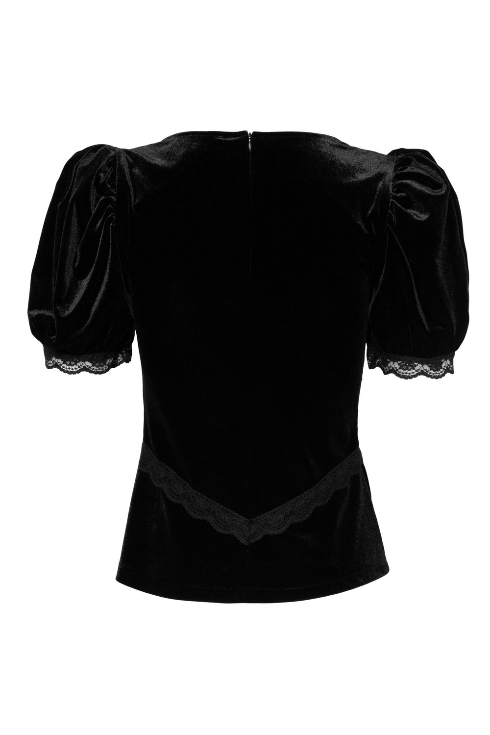Francis Velvet Top Black Velvet | Skjorter og bluser | Smuk