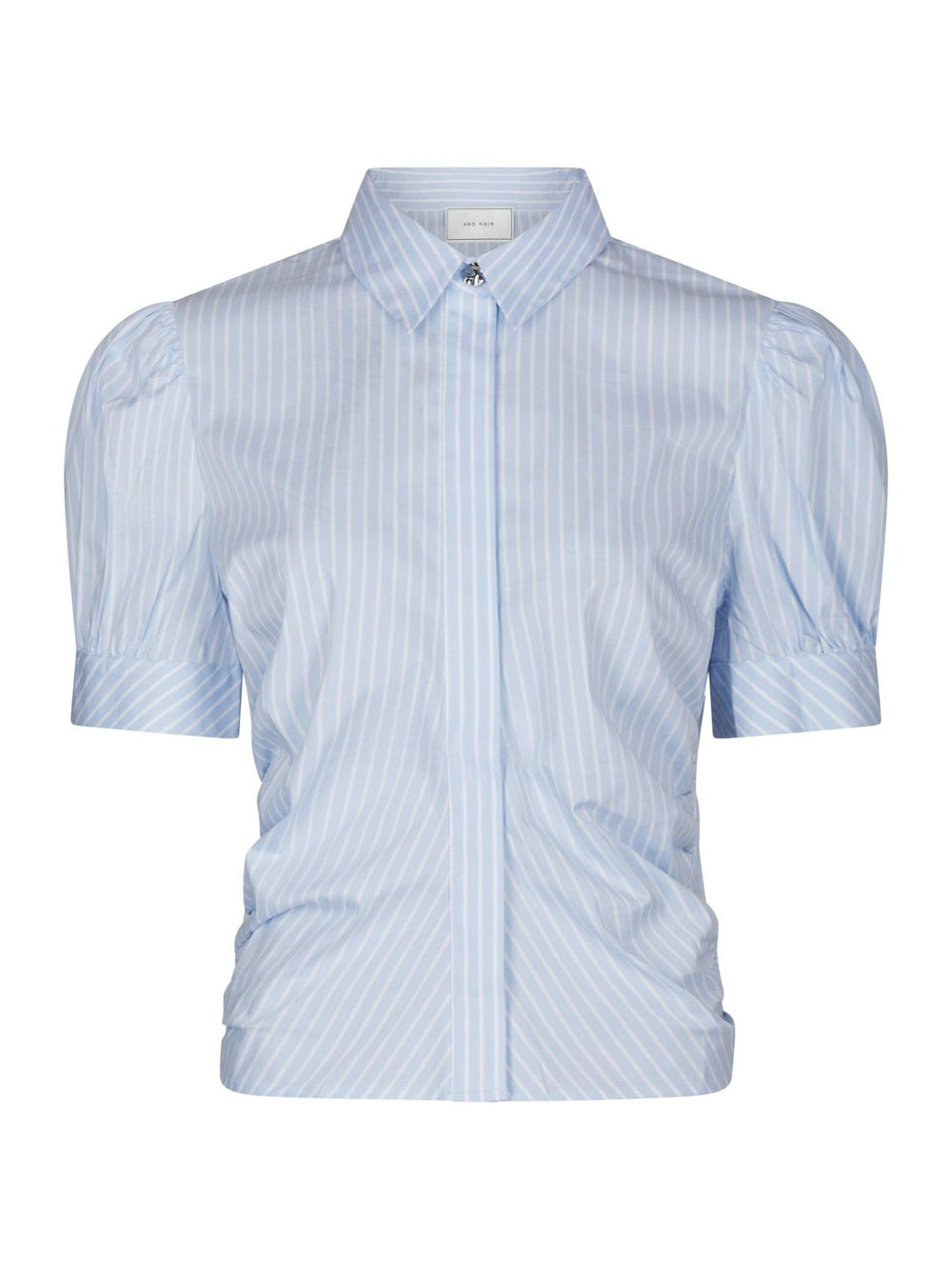 Frannie Soft Stripe Shirt Light Blue | Skjorter og bluser | Smuk