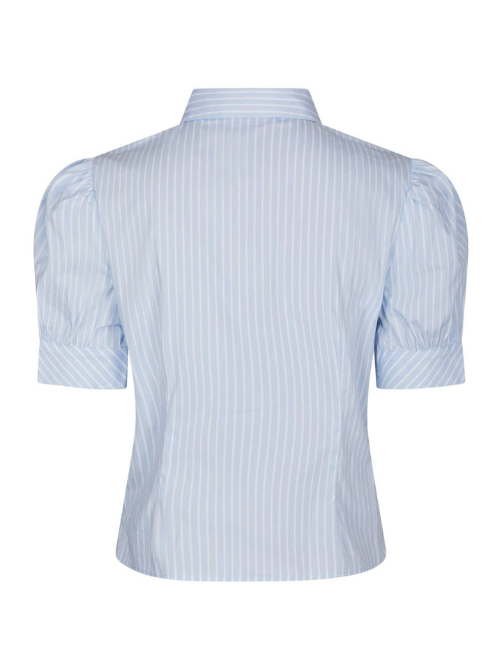 Frannie Soft Stripe Shirt Light Blue | Skjorter og bluser | Smuk