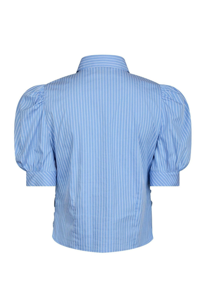 Frannie Stripe Shirt Light Blue | Skjorter og bluser | Smuk - Dameklær på nett