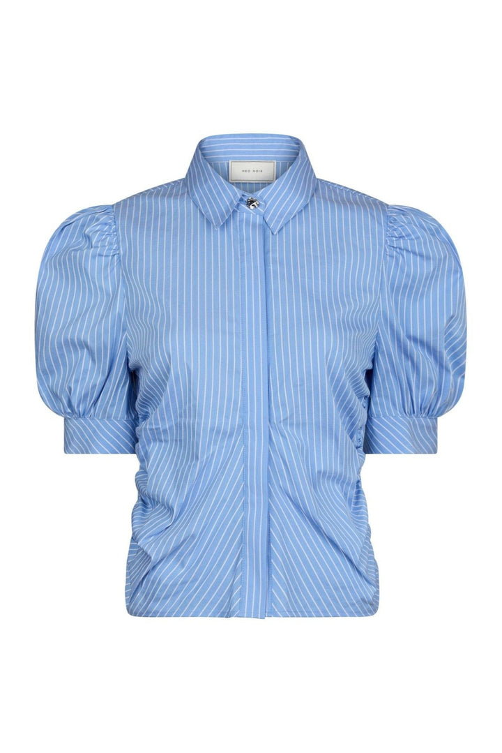 Frannie Stripe Shirt Light Blue | Skjorter og bluser | Smuk - Dameklær på nett