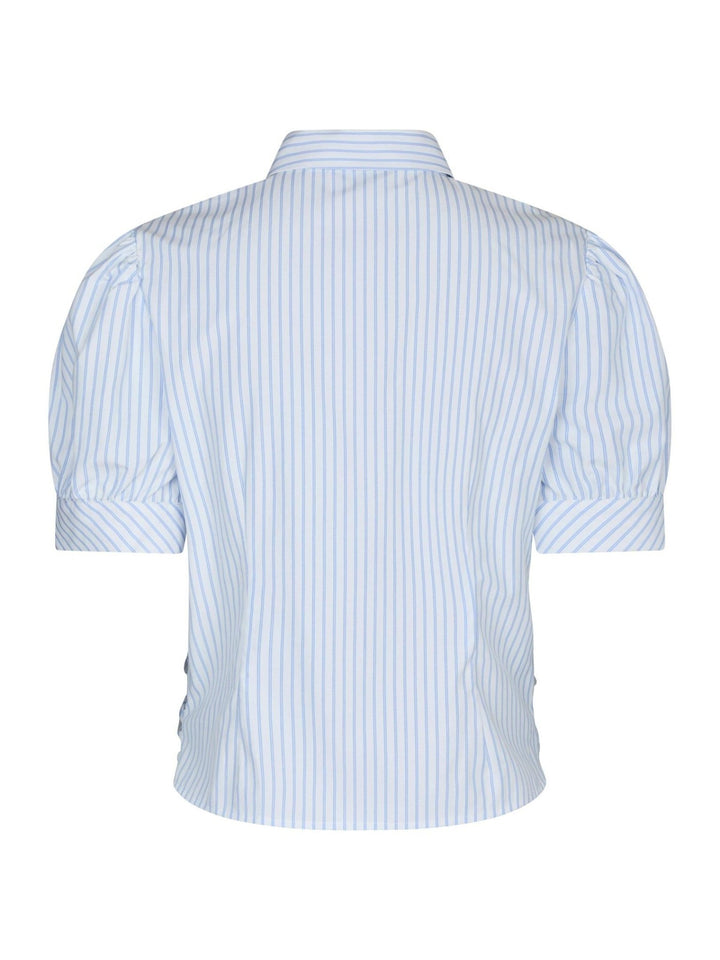 Frannie Stripe Shirt White/Light Blue | Skjorter og bluser | Smuk - Dameklær på nett
