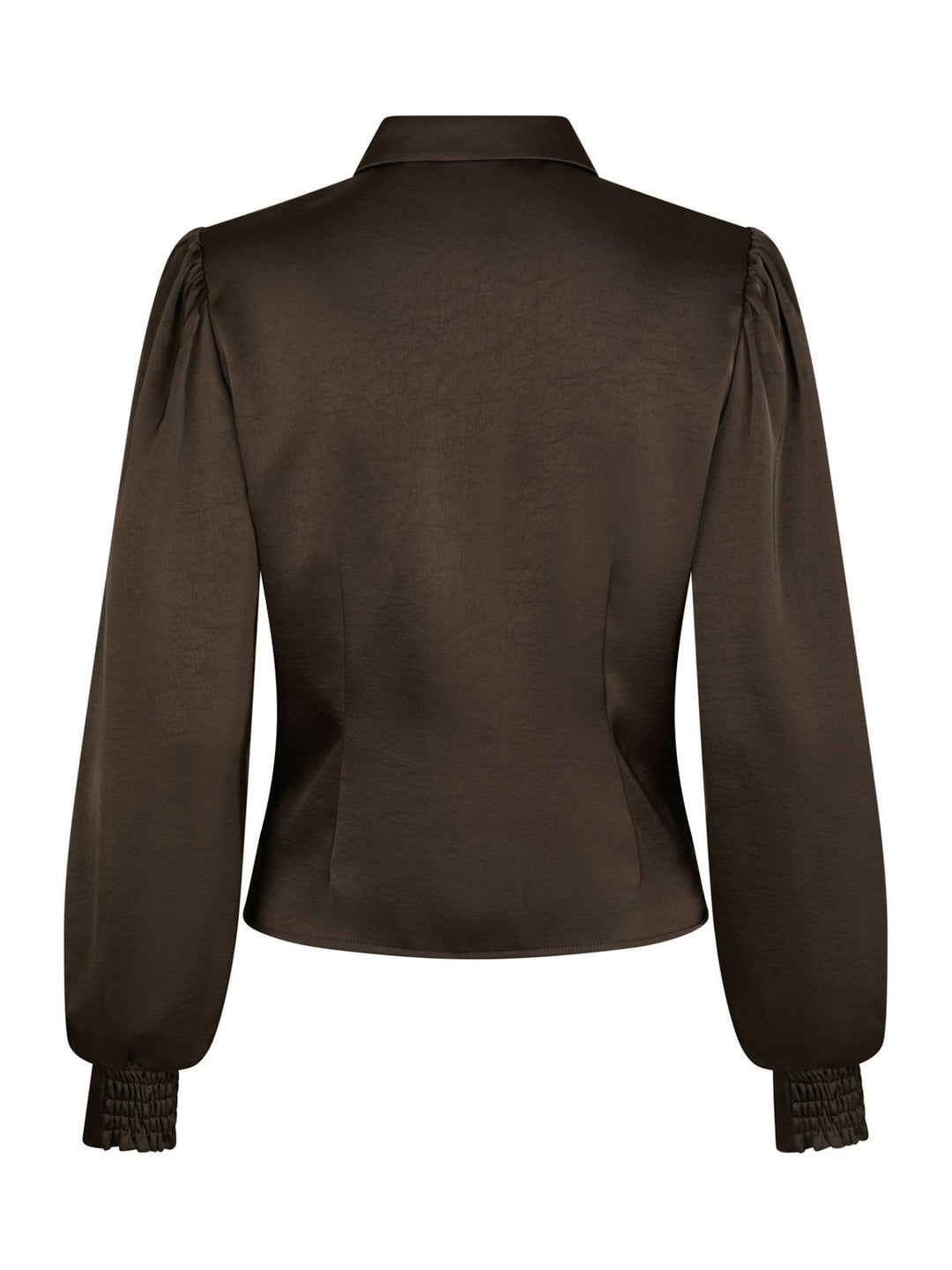 Fransala Heavy Sateen Shirt Dark Brown | Skjorter og bluser | Smuk