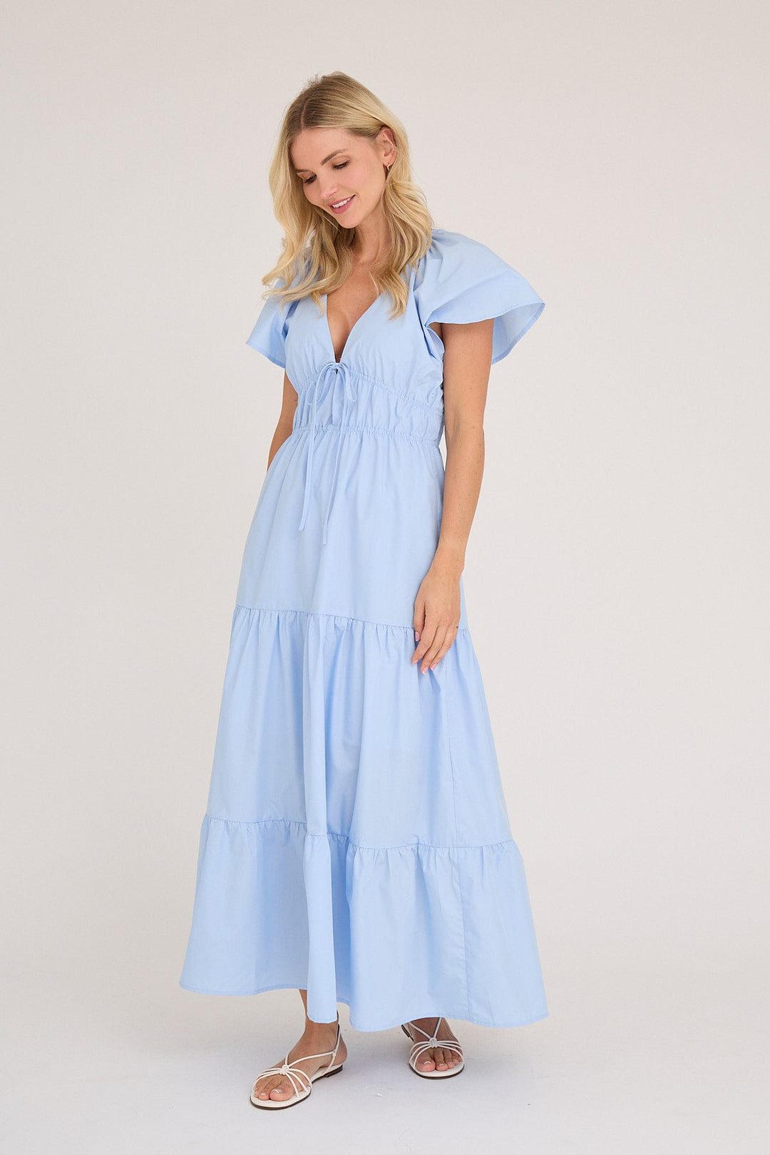 Fransisko Maxi Dress Light Blue | Kjoler | Smuk