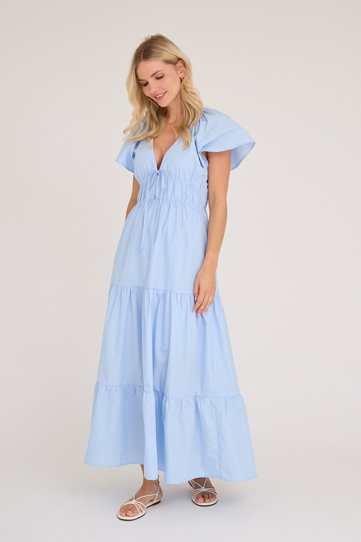 Fransisko Maxi Dress Light Blue | Kjoler | Smuk