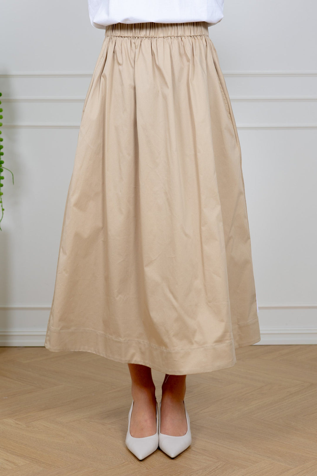Freya Skirt Beige | Skjørt | Smuk