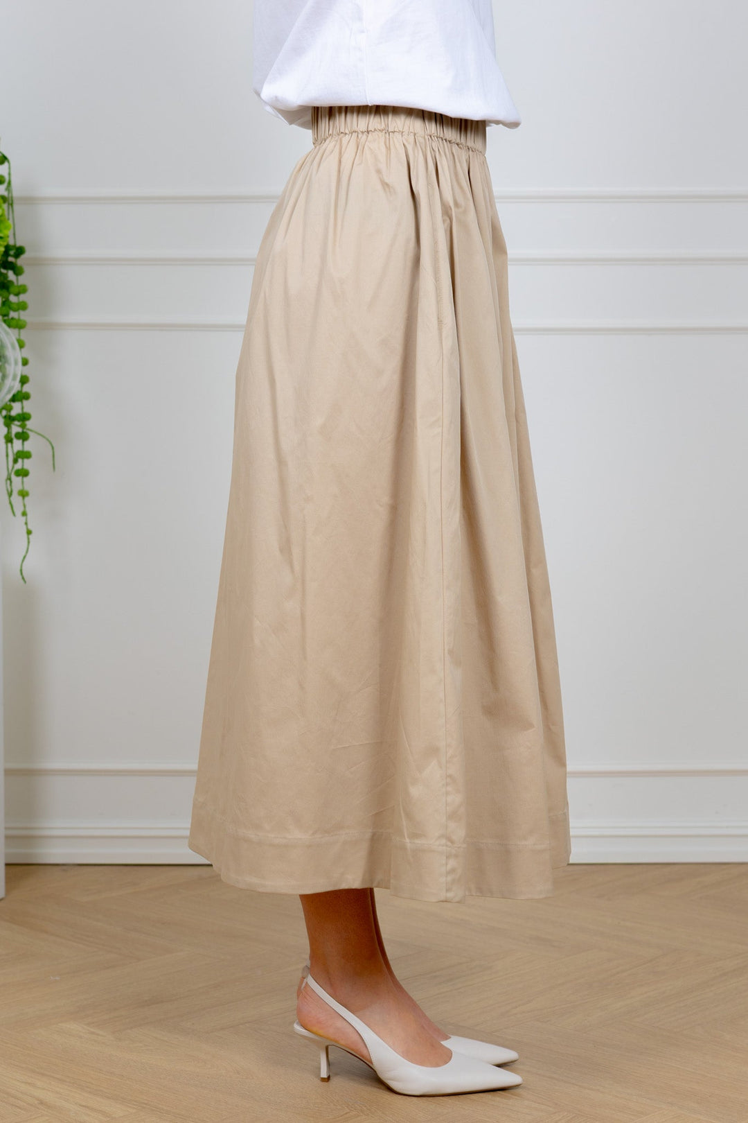 Freya Skirt Beige | Skjørt | Smuk