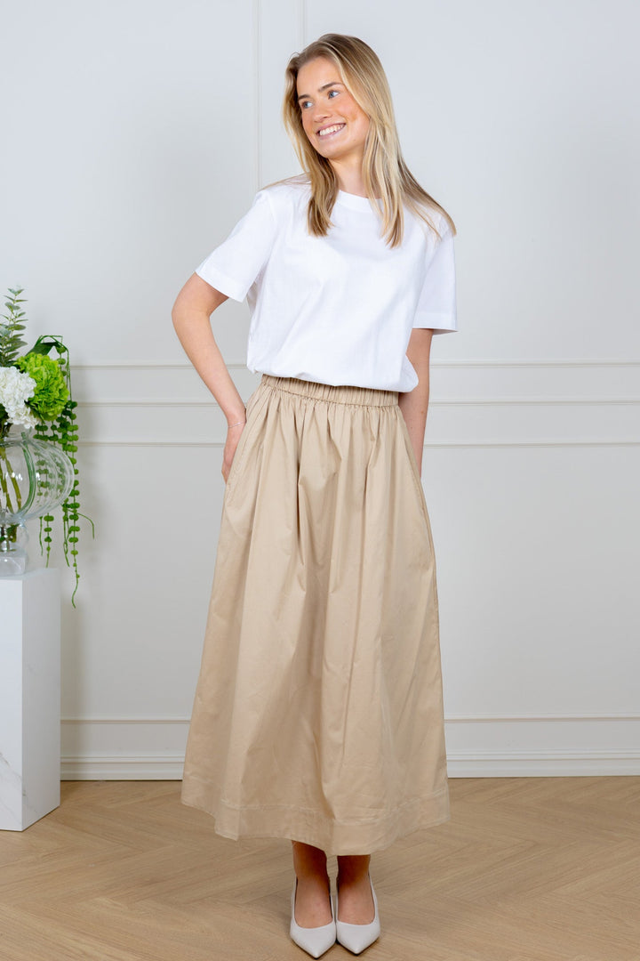 Freya Skirt Beige | Skjørt | Smuk