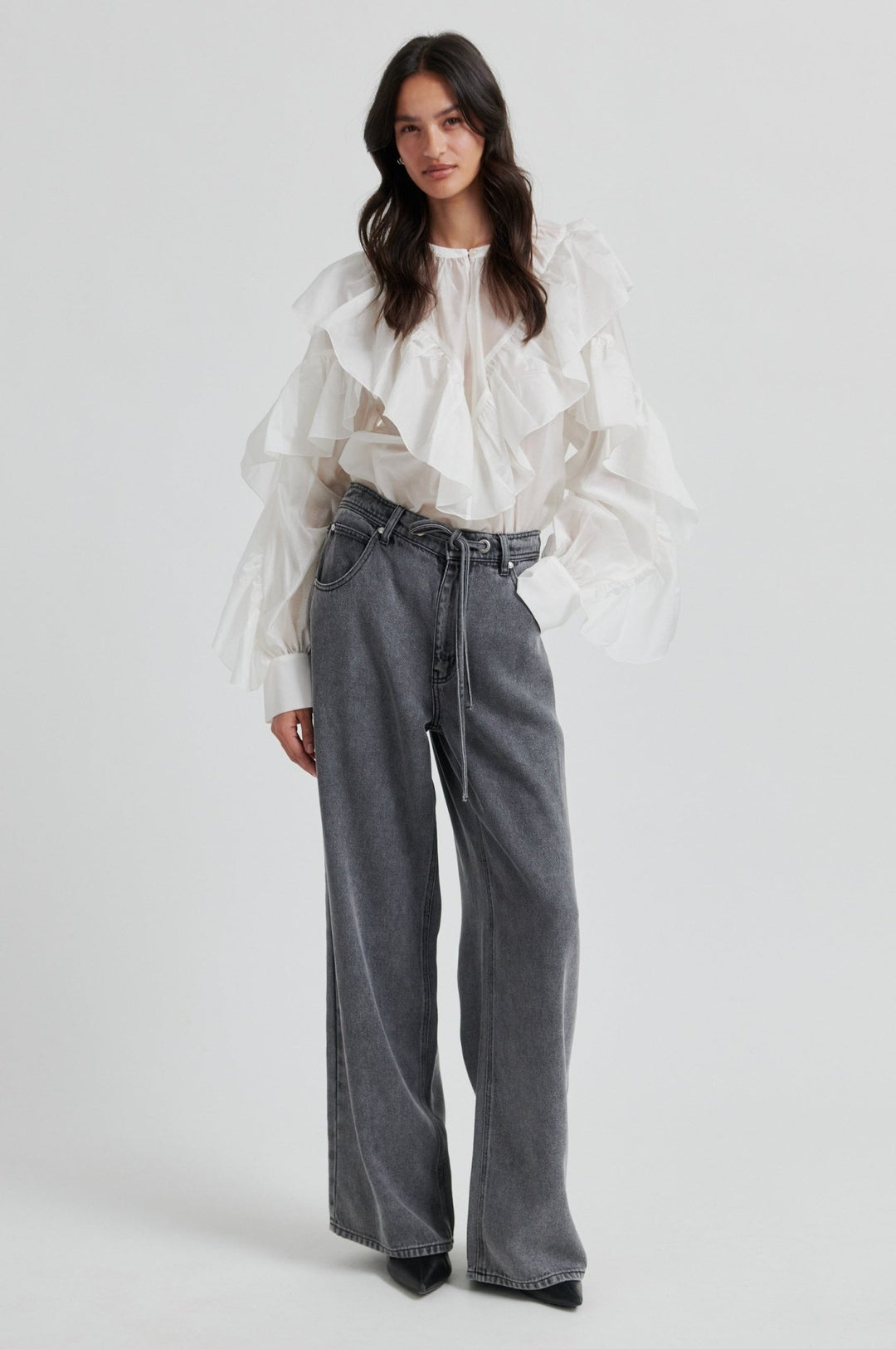 Fria Frill Blouse Tofu | Skjorter og bluser | Smuk - Dameklær på nett