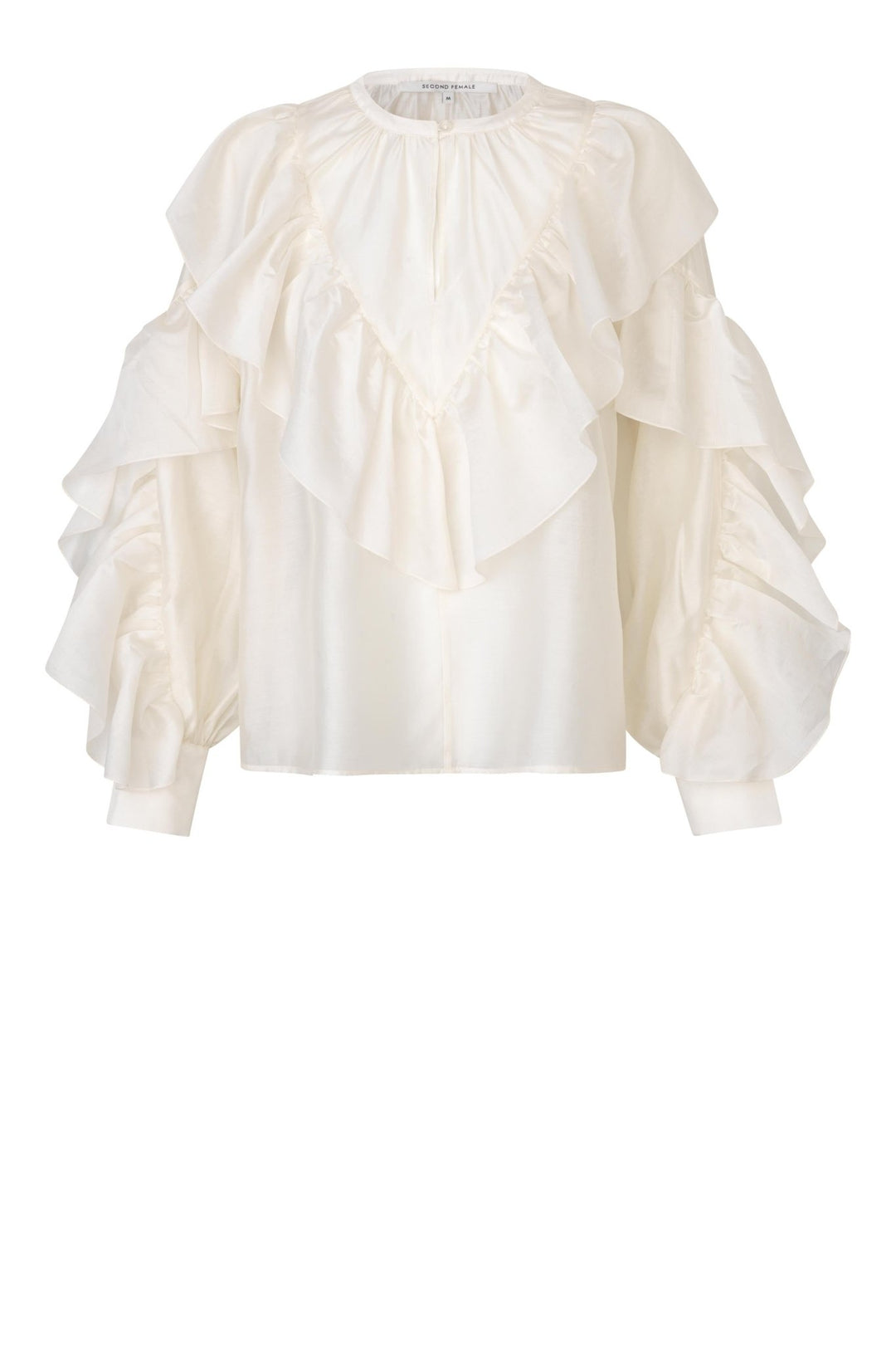 Fria Frill Blouse Tofu | Skjorter og bluser | Smuk - Dameklær på nett