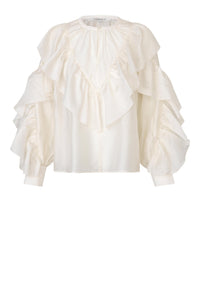 Fria Frill Blouse Tofu
