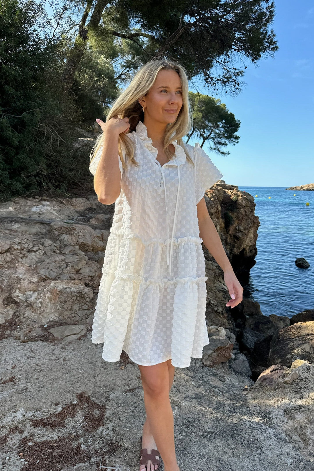 Fridaic Dress White Bubble | Kjoler | Smuk - Dameklær på nett