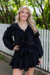 Frill Blouse Black