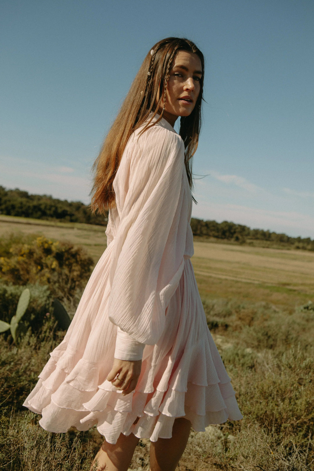 Frill Ranch Dress Light Pink | Kjoler | Smuk - Dameklær på nett