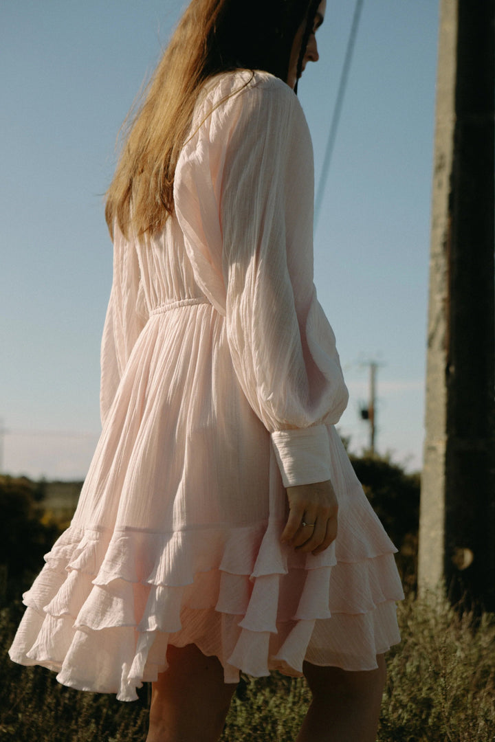 Frill Ranch Dress Light Pink | Kjoler | Smuk - Dameklær på nett