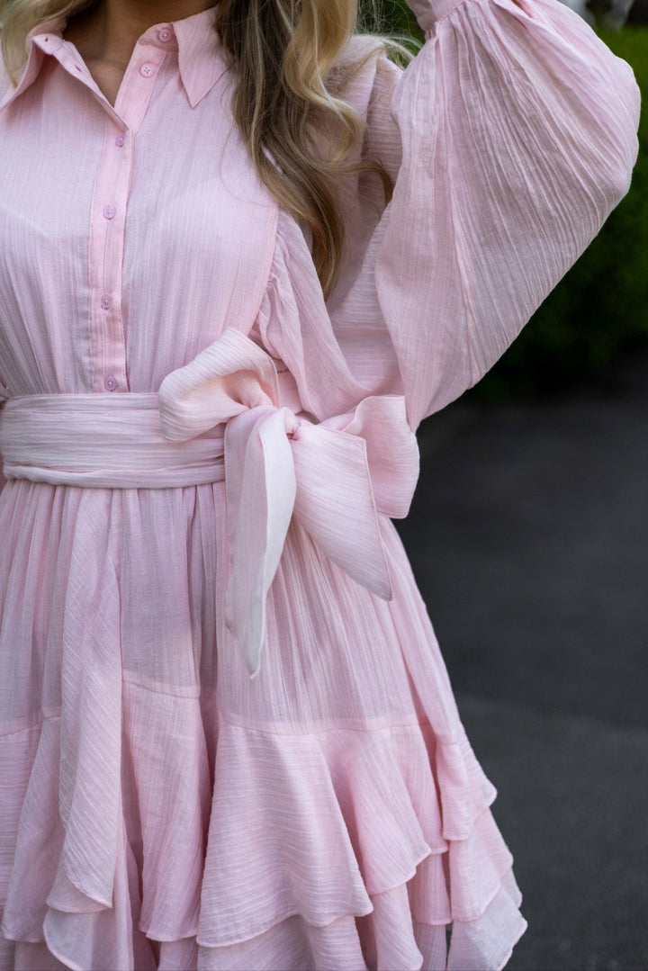Frill Ranch Dress Light Pink | Kjoler | Smuk - Dameklær på nett