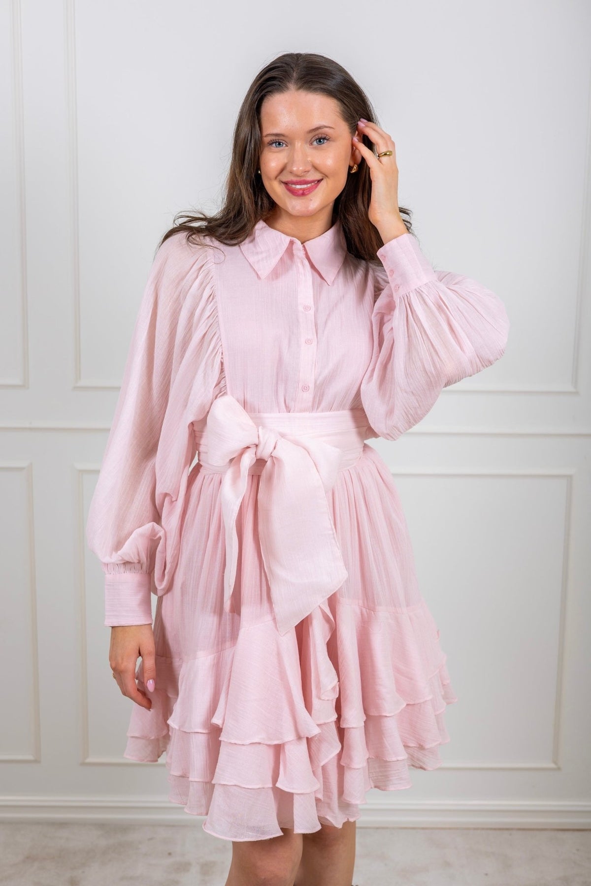 Pink Ceaser Ranch Confettibird - Frill Ranch Dress Light Pink - Smuk