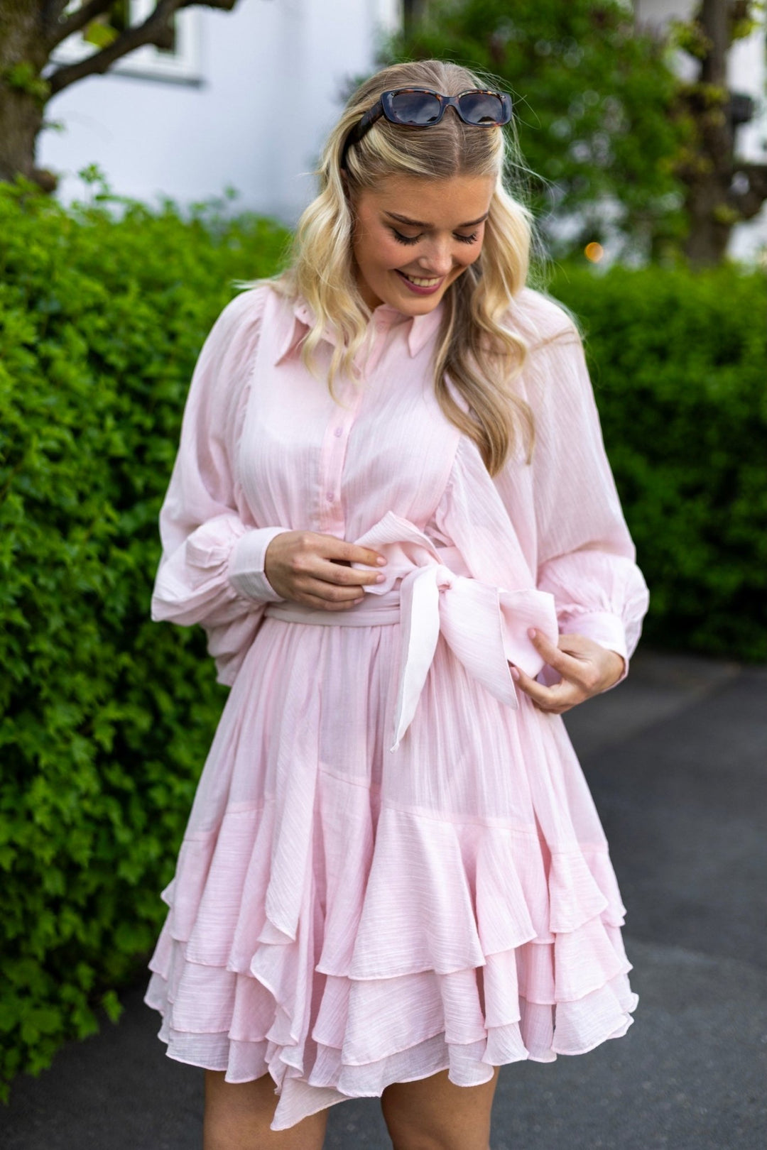 Frill Ranch Dress Light Pink | Kjoler | Smuk - Dameklær på nett