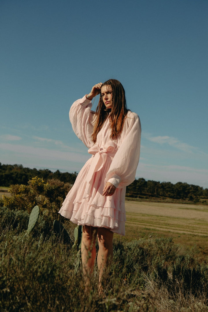 Frill Ranch Dress Light Pink | Kjoler | Smuk - Dameklær på nett