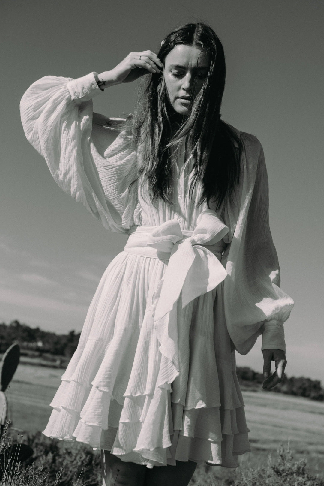 Frill Ranch Dress Offwhite | Kjoler | Smuk - Dameklær på nett