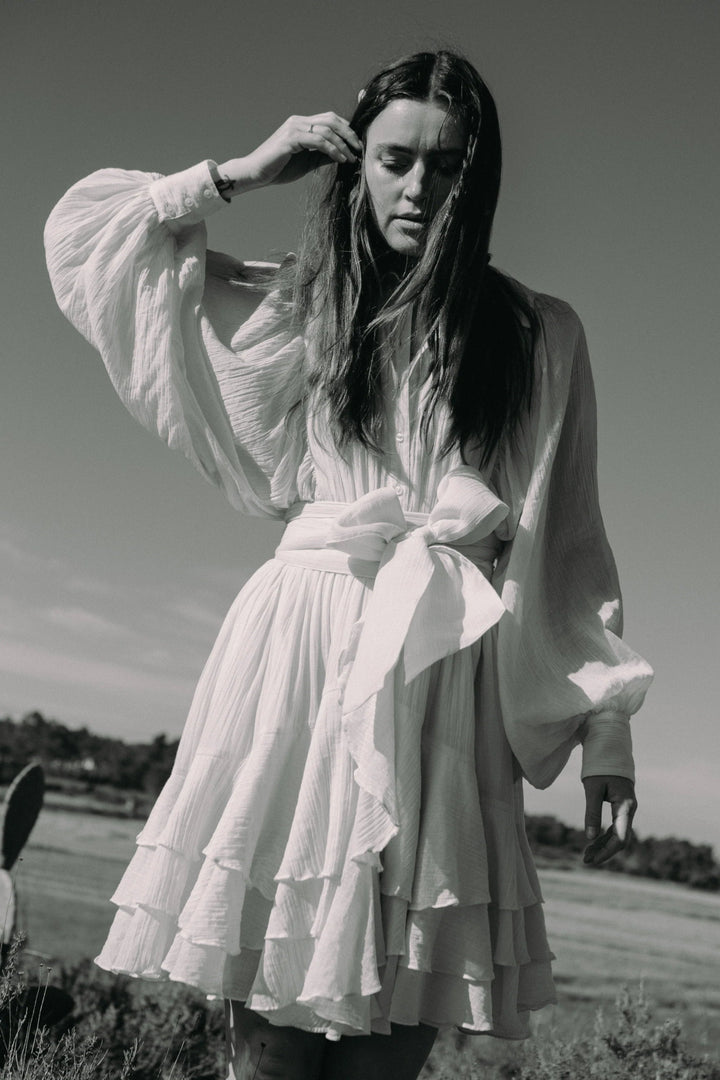 Frill Ranch Dress Offwhite | Kjoler | Smuk - Dameklær på nett