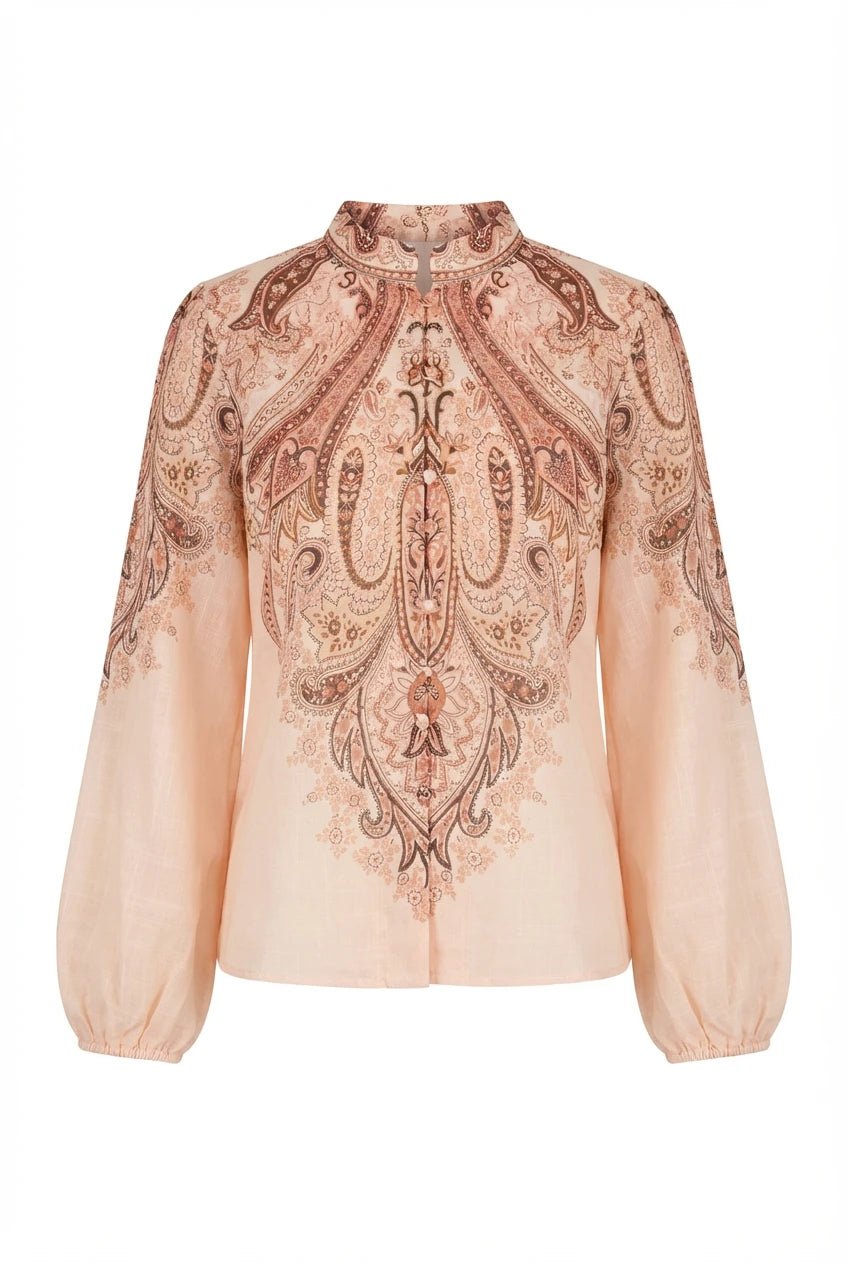 Frime Blouse Beige | Skjorter og bluser | Smuk