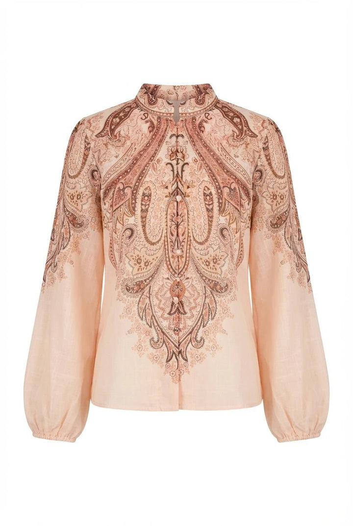 Frime Blouse Beige | Skjorter og bluser | Smuk