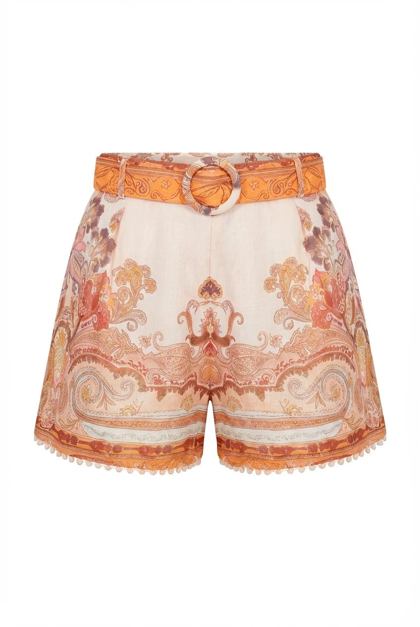 Frime Shorts Beige Paisley | Skjorter og bluser | Smuk