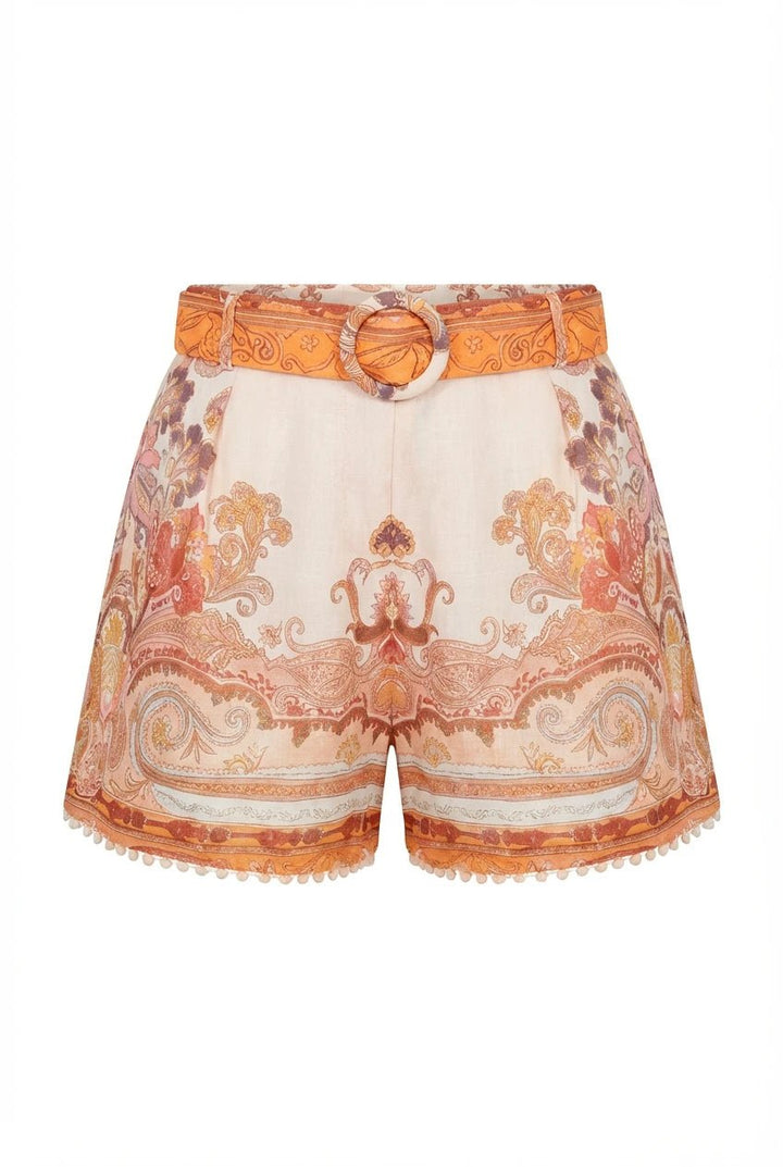 Frime Shorts Beige Paisley | Skjorter og bluser | Smuk