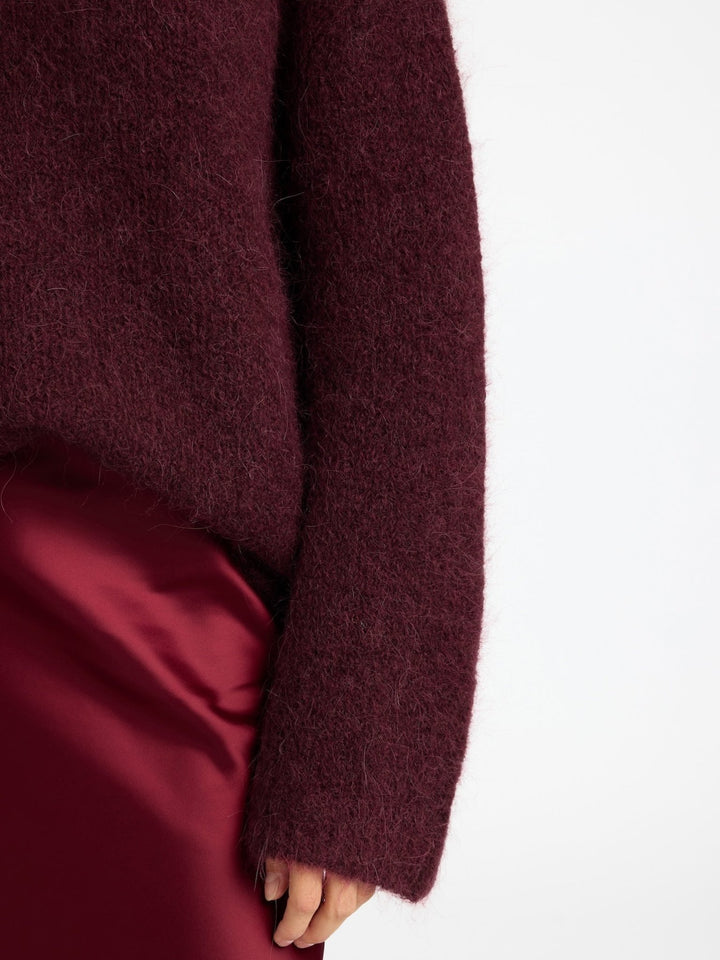 Gabella Ls Knit O - Neck Camp Zinfandel | Genser | Smuk - Dameklær på nett