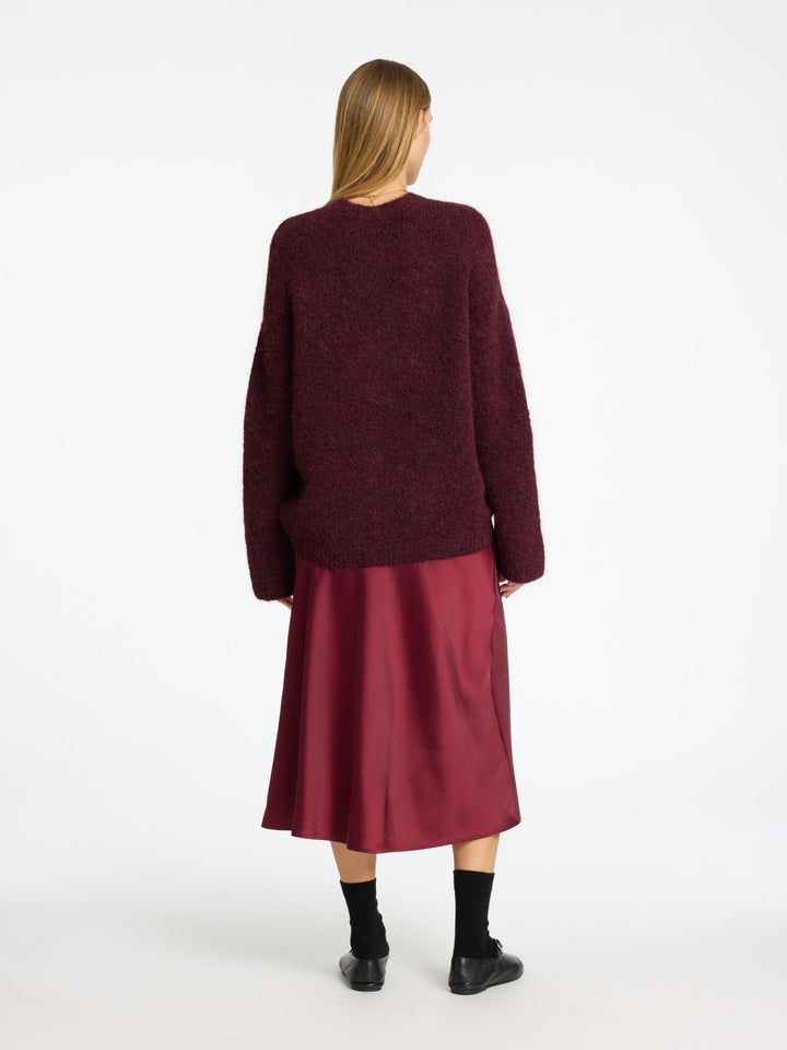 Gabella Ls Knit O - Neck Camp Zinfandel | Genser | Smuk - Dameklær på nett